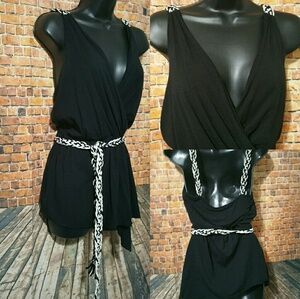 Ella Moss deep plunge vneck surplice tank top